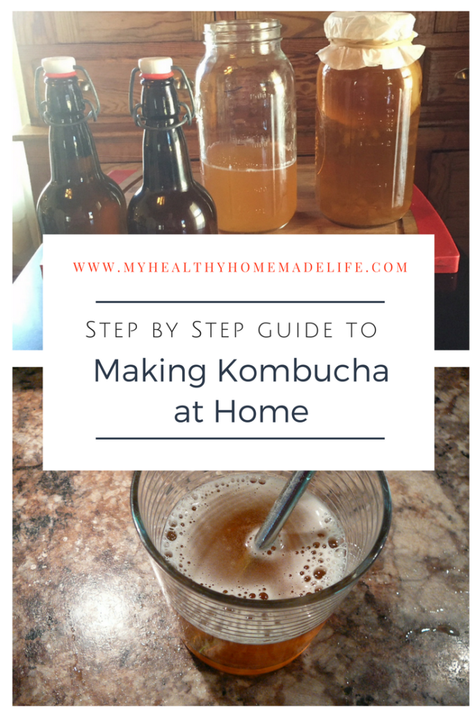 How to Make Kombucha at Home | Step by Step guide to Making Homemade Kombucha | Feremented Drinks Recipe | Healthy Recipes | Herbal Home Remedies | My Healthy Homemade Life #kombucha #homemadekombucha #homemade #diy #fermented 