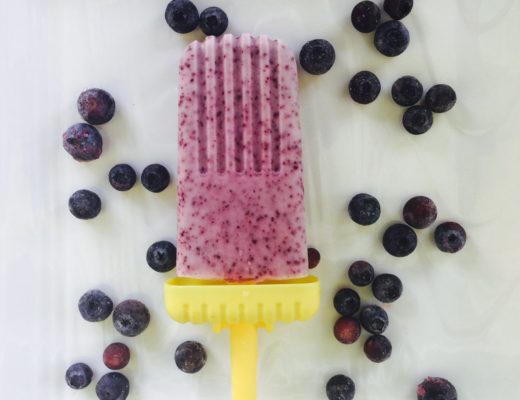 Blueberry Coconut Cream Popsicles. Vegan & Gluten Free | Dairy Free | Healthy Recipes | Clean Eating