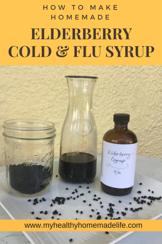 Homemade Elderberry Cold & Flu Syrup recipe | DIY Medicine | Home Remedies | Herbs | Herbal Medicine