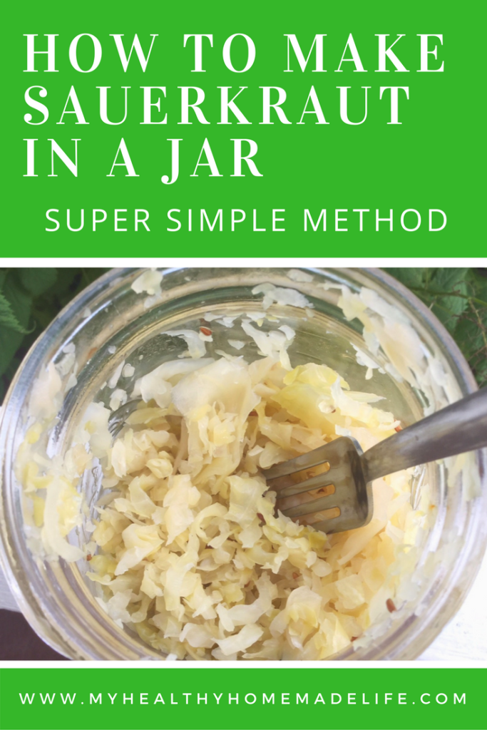 A Super Simple & Probiotic Rich Sauerkraut Recipe | Raw | Vegan | Gluten Free | Fermented Foods | Healthy Recipes | My Healthy Homemade Life 