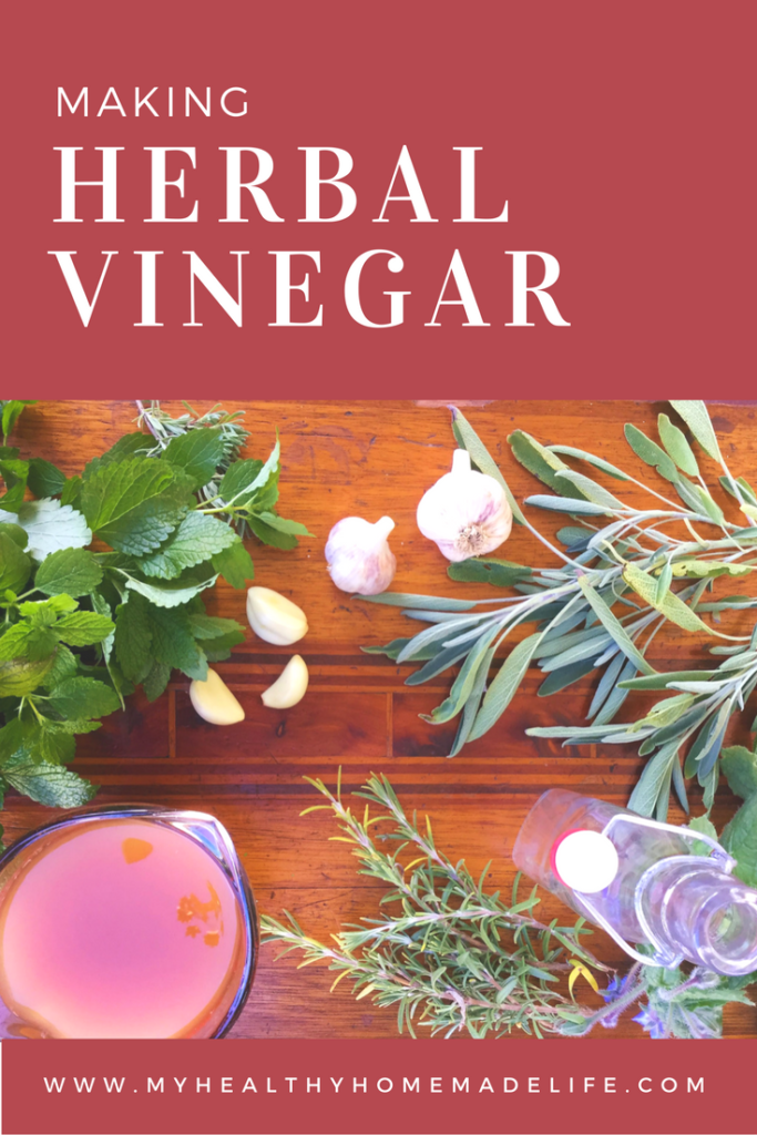 How to Make Herbal Vinegar | Raw | Vegan | Healthy Recipes | DIY | Herbs | Herbal Medicine | Home Remedies | Making Herbal Vinegar #vinegar #herbal #herbs | My Healthy Homemade Life 