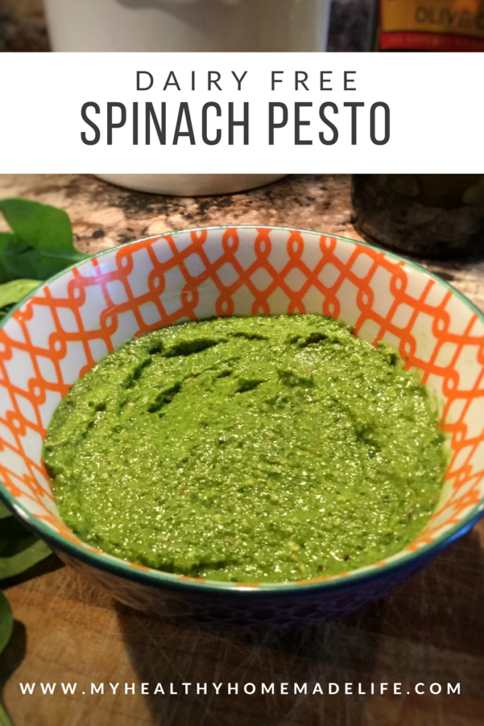 Dairy Free Spinach Pesto | Planted Based | Vegan | Gluten Free | Healthy Recipes | Clean Eating | My Healthy Homemade Life