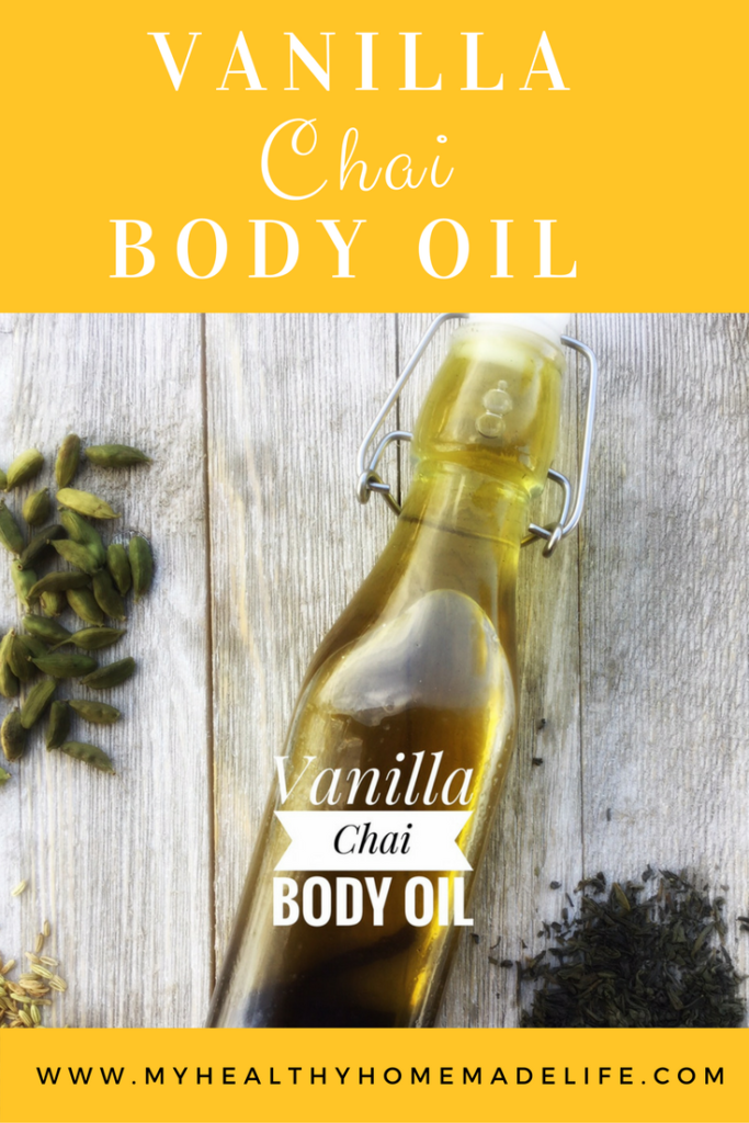 Vanilla Chai Infused Oil | Herbal DIY | DIY | Herbs | Skin Care Recipes | Natural Skin Care | DIY Beauty | My Healthy Homemade Life
