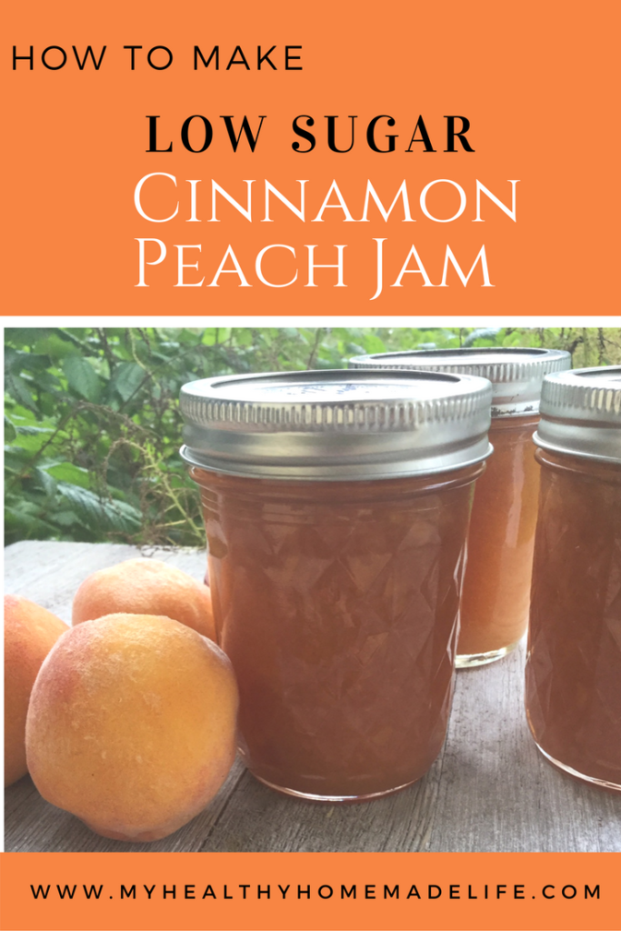 How to Make Low Sugar Cinnamon Peach Jam | Preserving | DIY | Canning | Jam Recipes | Health Recipes | My Healthy Homemade Life