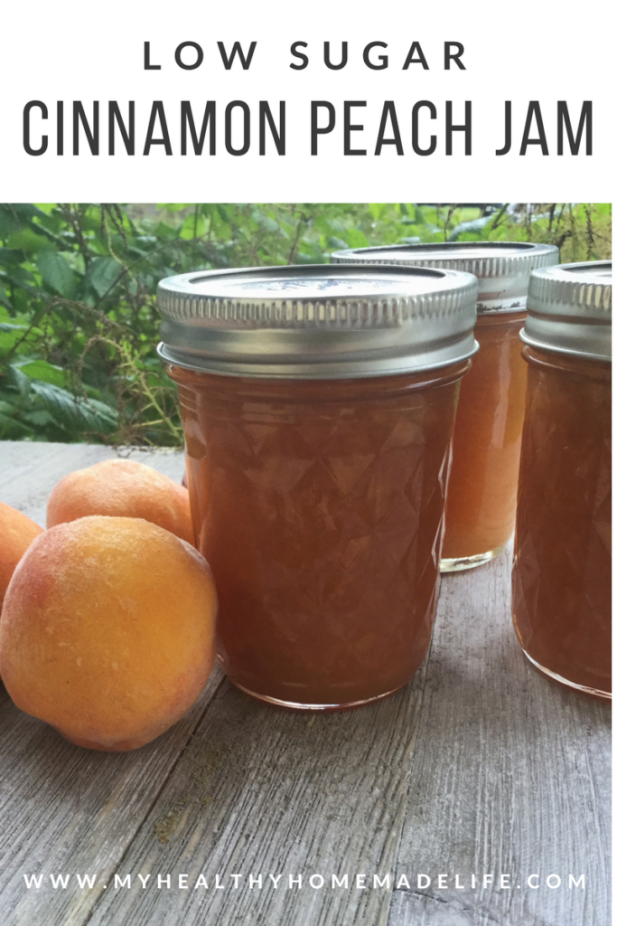 How to Make Low Sugar Cinnamon Peach Jam | Preserving | DIY | Canning | Jam Recipes | Health Recipes | My Healthy Homemade Life