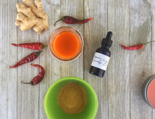DIY Warming Ginger Massage Oil and Salve for Pain | Pain Relief | Home Remedies | Herbal Remedies | Ginger Cayenne Salve | My Healthy Homemade Life | #homeremedies #herbs #salve #ginger