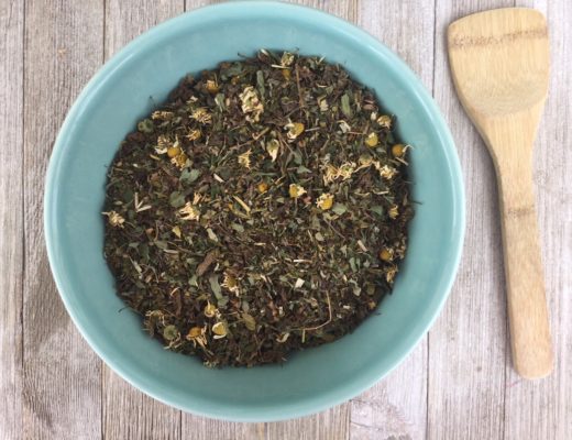 Relaxing Stress Day Tea | Herbs for Stress | Herbal Tea | Home Remedies | Catnip | Lemon Balm | Holy Basil | Chamomile | Skullcap | My Healthy Homemade Life | #herbal #tea #homeremedies