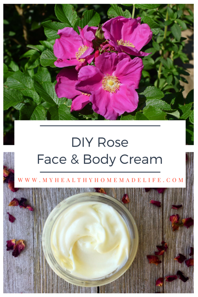 How to Make DIY Rose Face & Body Cream | Homemade Herbal Home Remedies | Healthy Recipes | My Health Homemade Life | #diy #homemade #rose