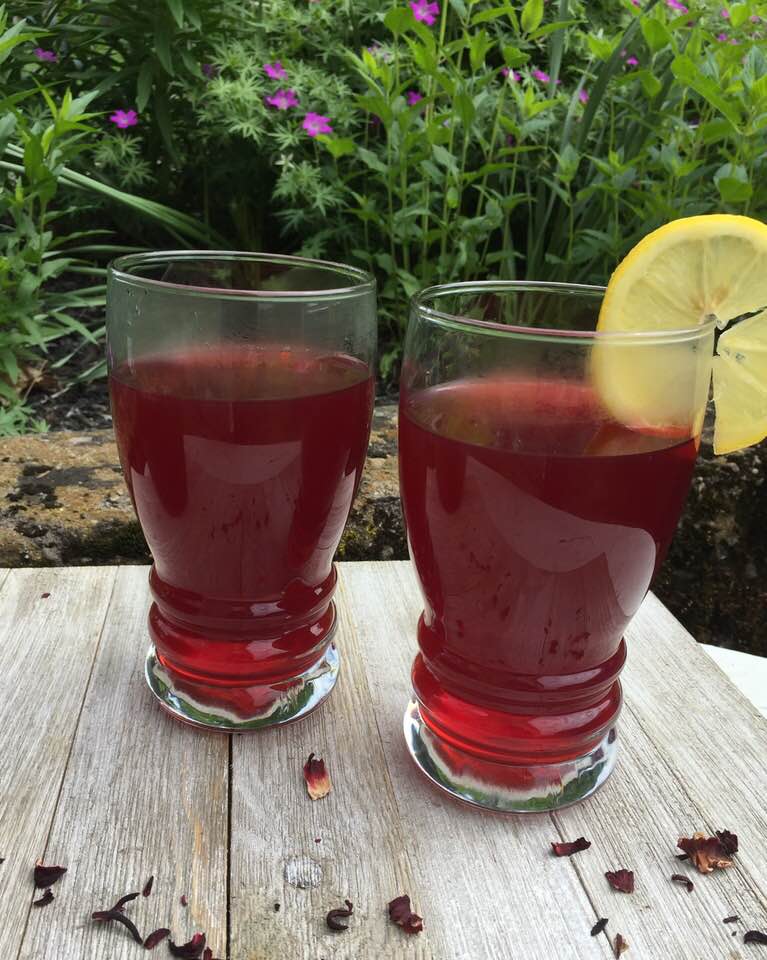 Hibiscus & Rosehips Lemonade | Herbal Home Remedies | Healthy Recipes | Healthy Drinks | Herbs | My Healthy Homemade Life | #lemonade #herbal #herbs #hibiscus