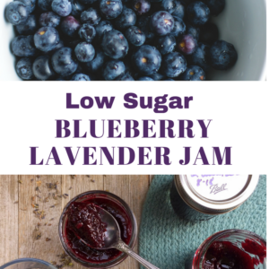 Low Sugar Blueberry Lavender Jam | Healthy Recipes | Herbal Home Remedies | Self Sufficiency | Preserving | My Healthy Homemade Life | #jam #herbs #lavender